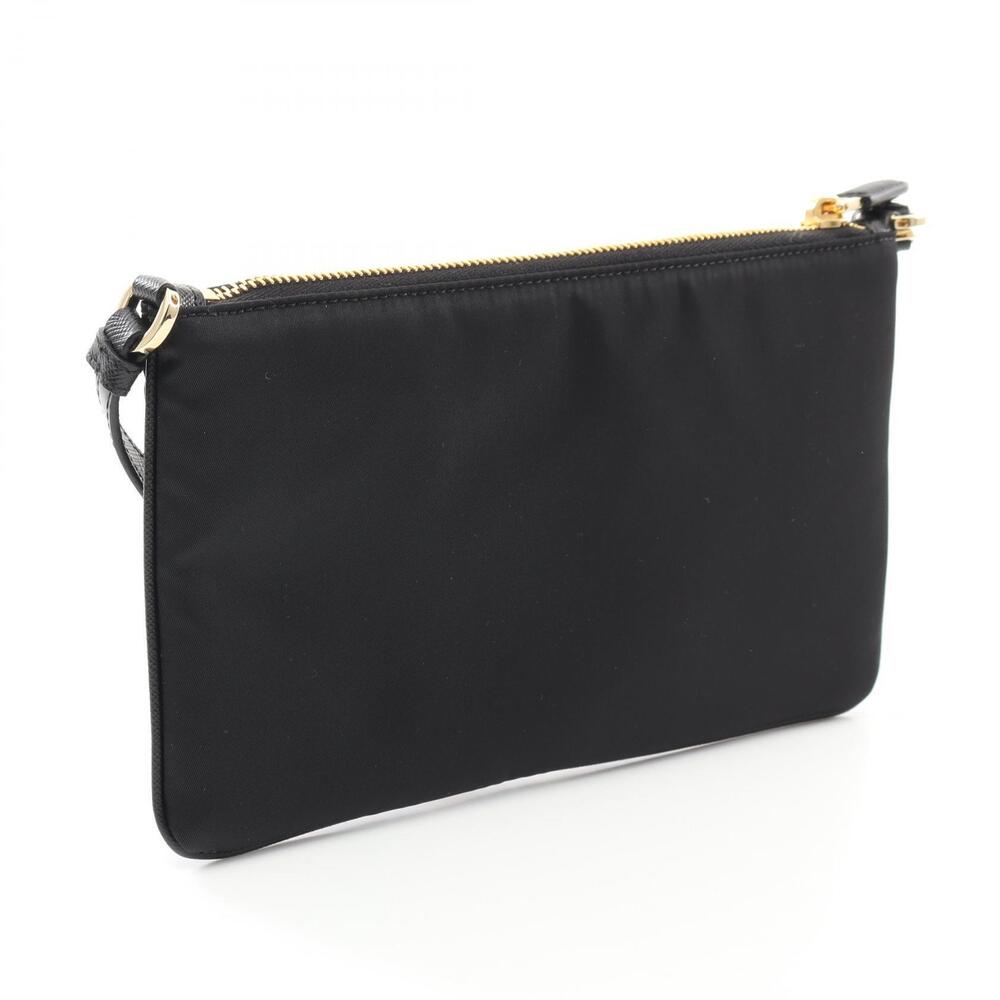 Prada Leather Bag Black Tessuto Saffiano Shoulder Saffiano